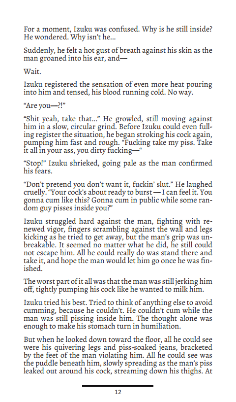 Debauched Deku Black Whip: A Midoriya "Deku" Izuku R18 Hard Kinks Fanzine page 12 full