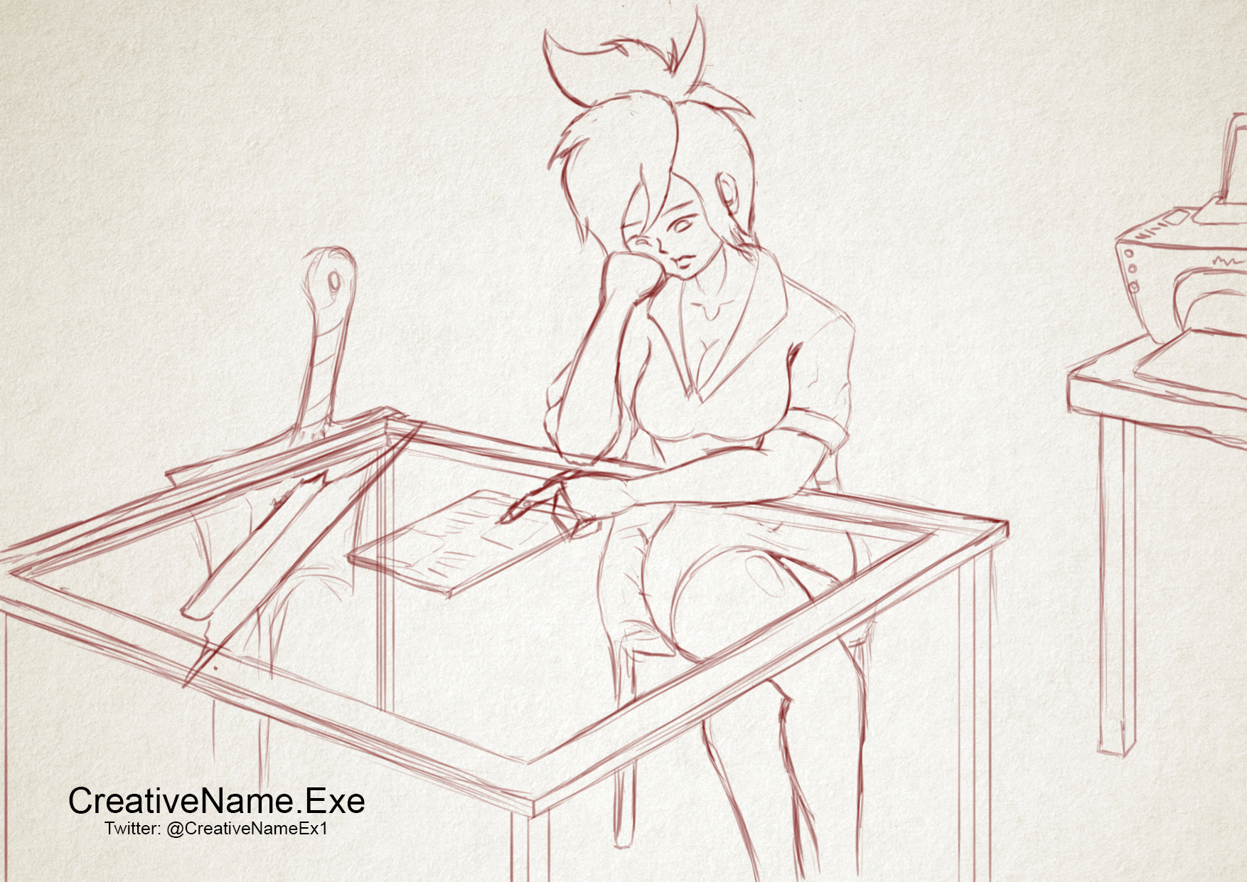 Riven's First Day - Animated Sketch page 1 full