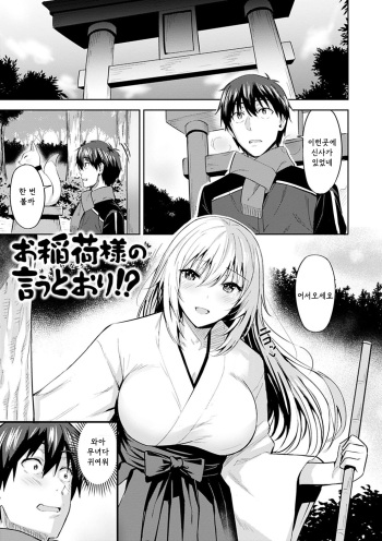 [Hazuki Yuto] Oinari-sama no Iu Toori!? (Hadairo no Houkago) [Korean] [Digital] cover