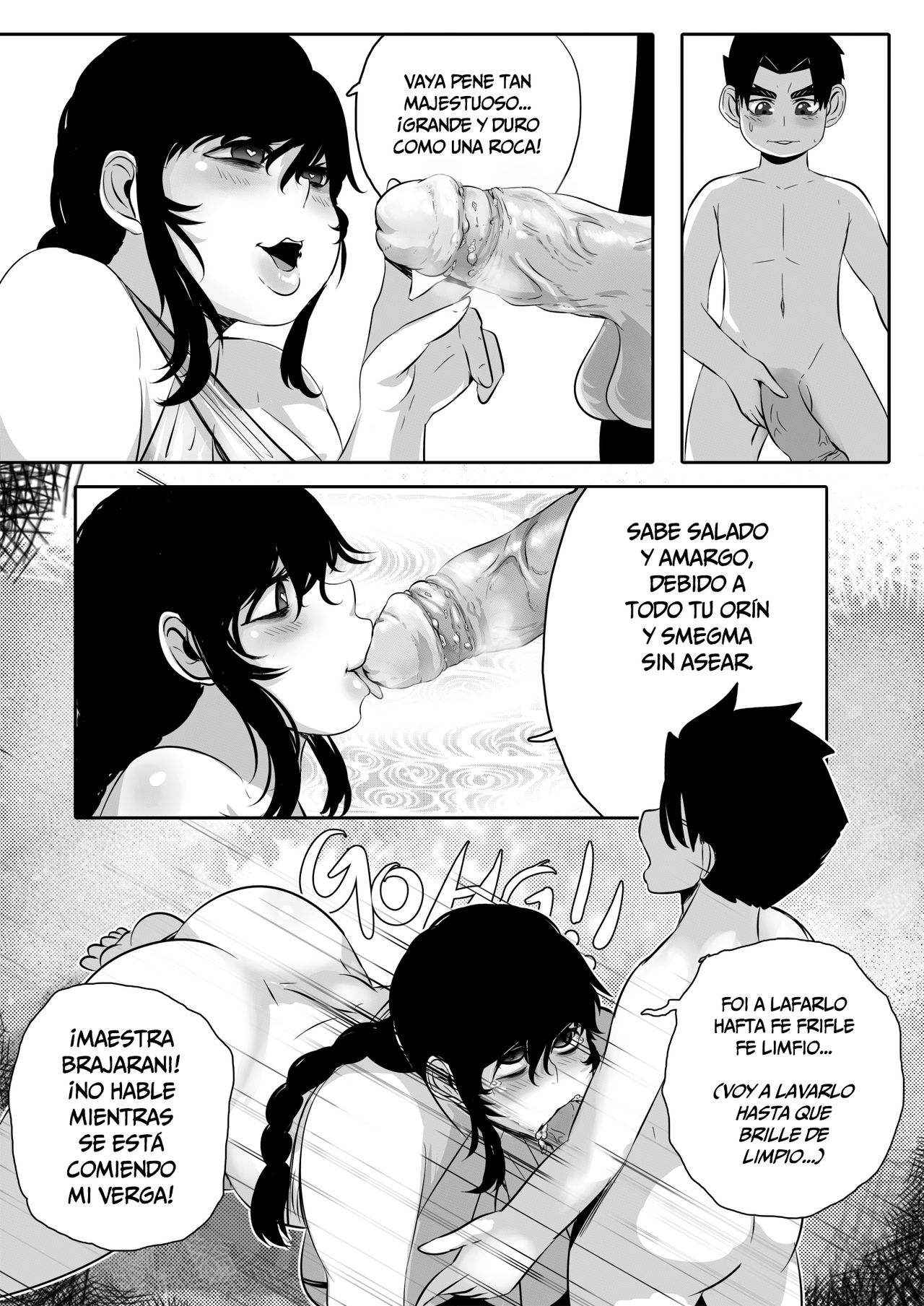 Inja Sekkusu! Brajarani Shishou! 2 | Mi Maestra Brajarani es una Ermitaña  del Sexo 2 - Page 7 - Comic Porn XXX