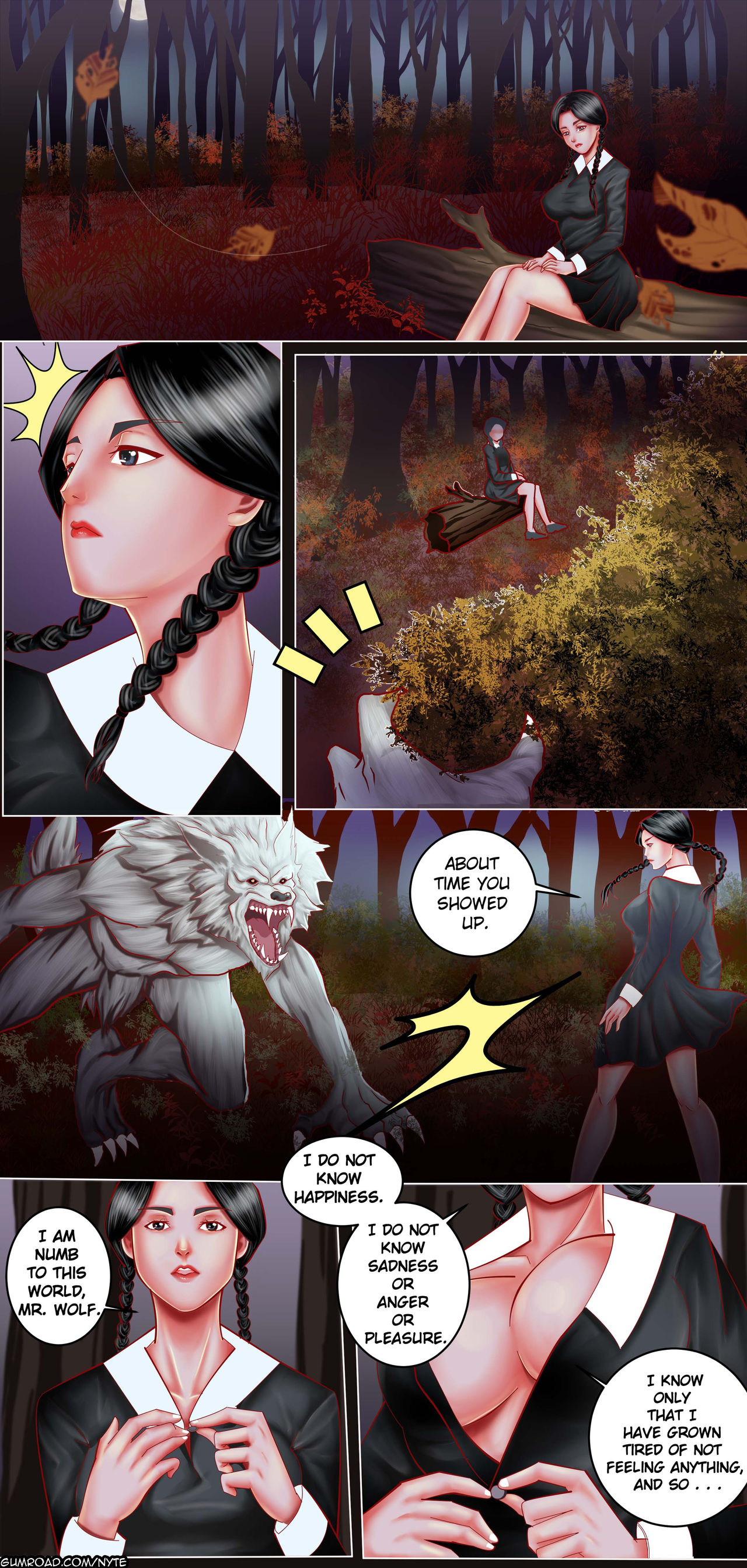Wednesday Addams' Deathly Pleasure page 1 full