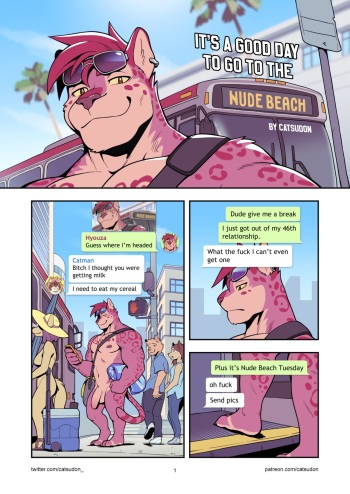 [Catsudon] It's a Good Day to Go to the Nude Beach (Ongoing) cover