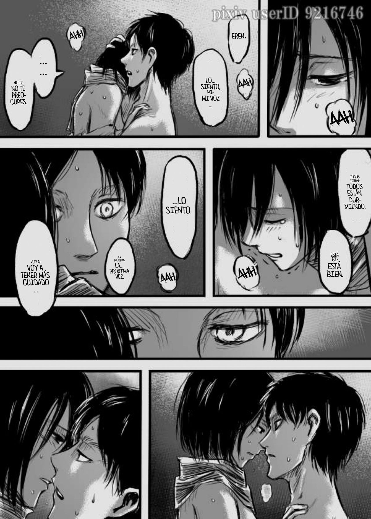 Eren X Mikasa R-18 Manga page 12 full