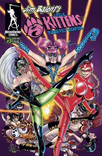 (BroadSwordComics) 3Little Kittens꧇ Purrr-Fect Weapons (003) (2010) (English) cover