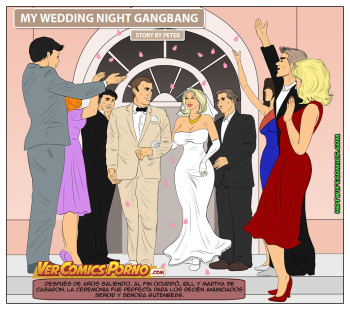 [HotWifeComics] My Wedding Night Gangbang [Spanish] [c1b3r3y3] cover