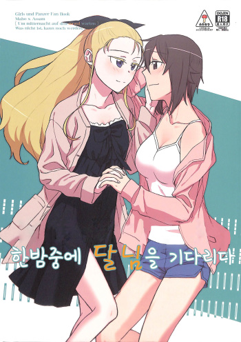 (Panzer Vor! 21) [Canary to Tsubame (Hayakawa Torinone)] Mayonaka ni Tsuki o Matsu | 한밤중에 달님을 기다리다 (Girls und Panzer) [Korean] cover