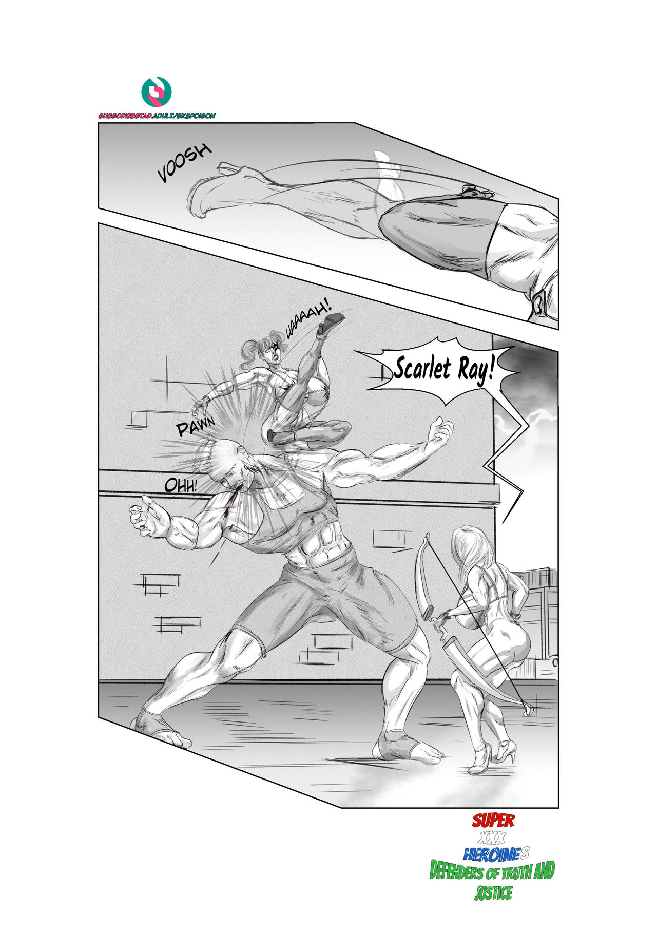 Super Heroines XXX The Invasion of the Underworld Part 01 page 8 full