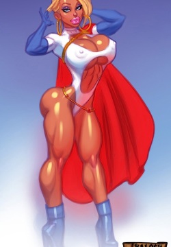 Power Girl vs Darkseid