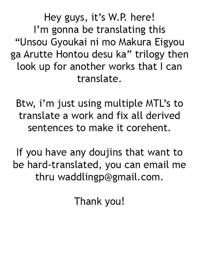 Unsou Gyoukai ni mo Makura Eigyou ga Arutte Hontou desu ka? page 2 full
