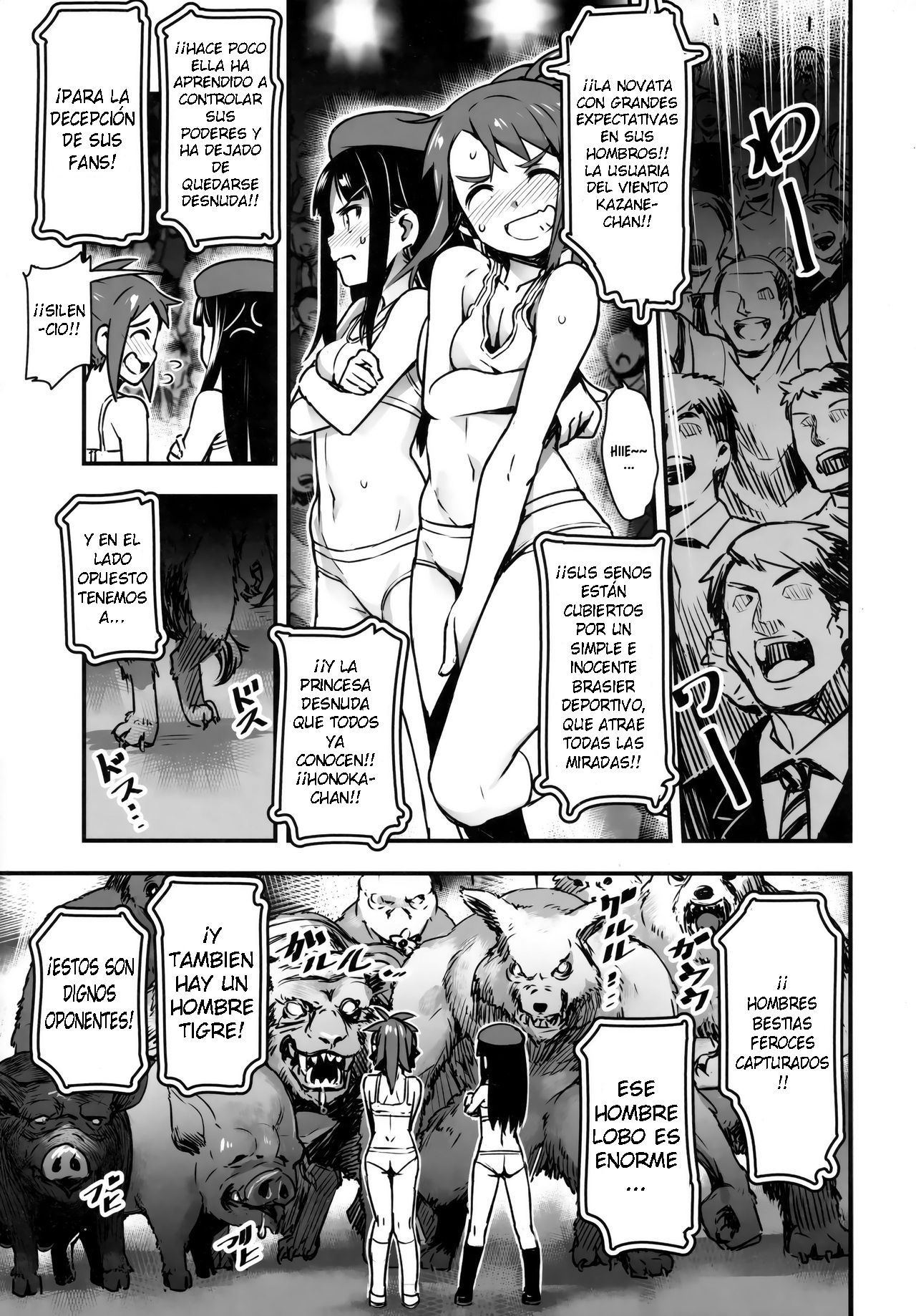 Hadakahime Honoka San Kyodai Osubuta vs Chounouryoku Shoujo! page 11 full
