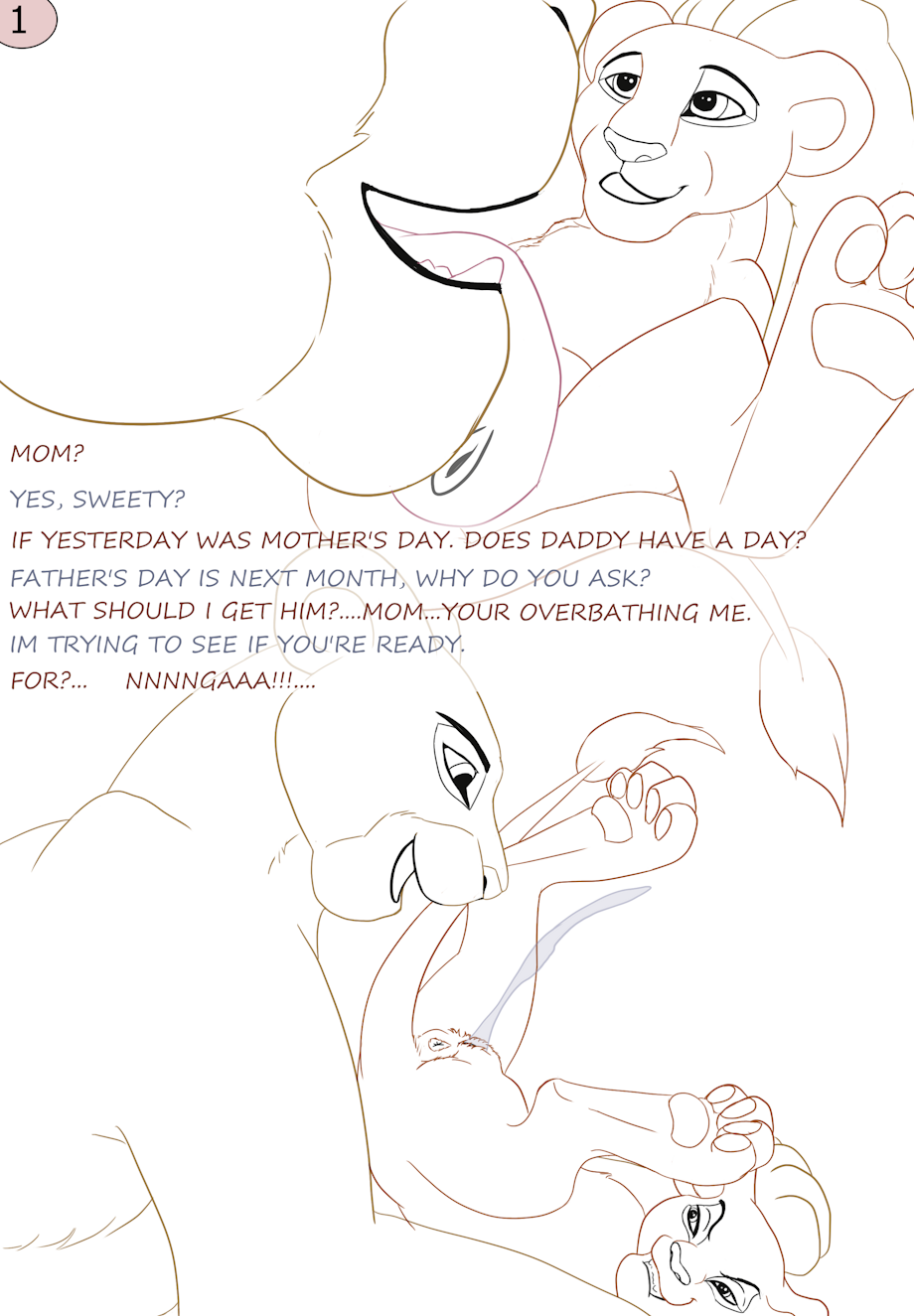 Father's Day in the Pridelands page 1 full