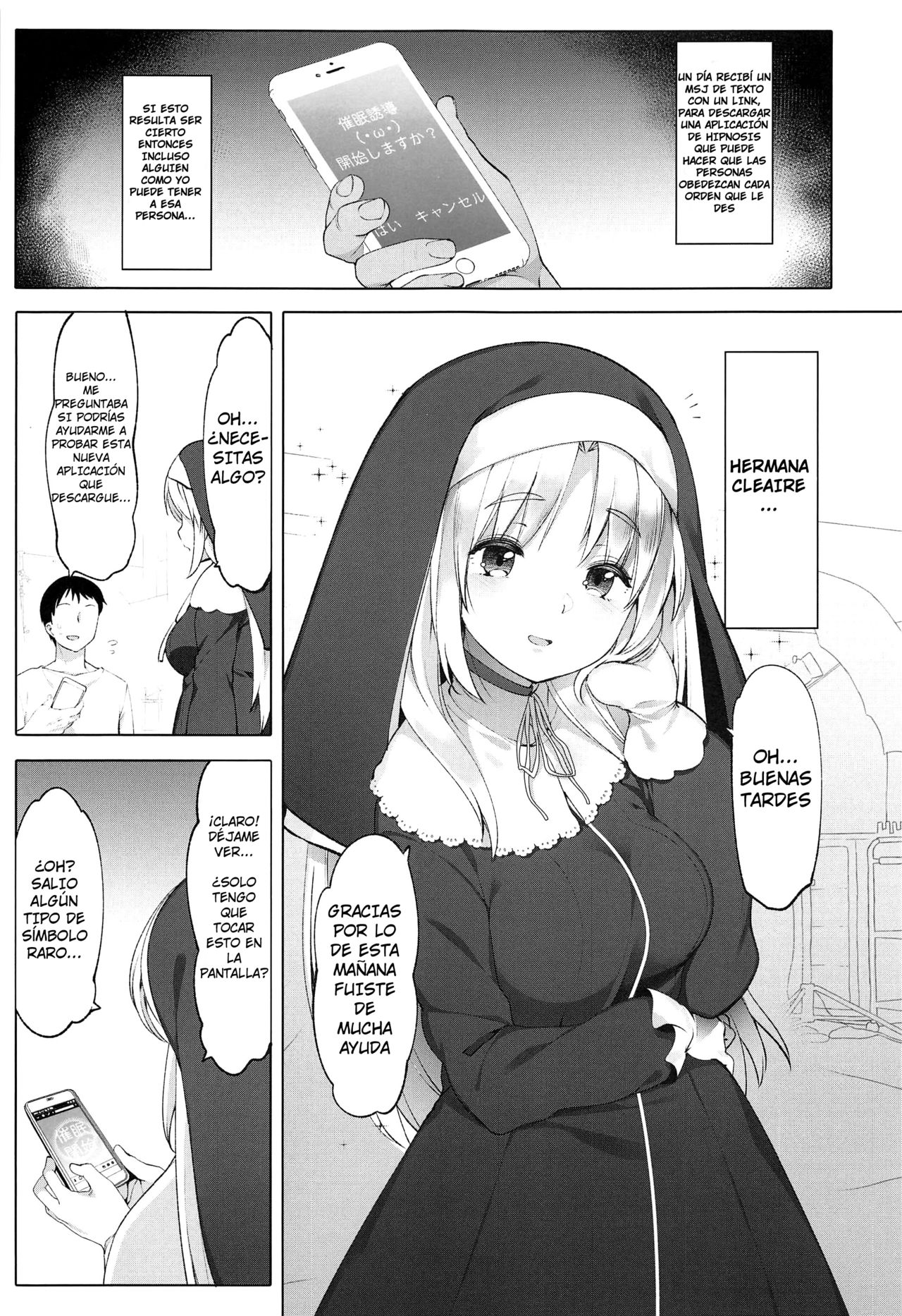 Sister Cleaire to Himitsu no Saimin Appli | Sister Cleaire and the Secret Hypnosis App page 5 full