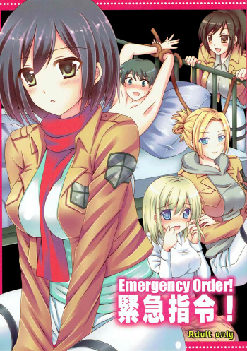 (C84) [Yururiya. (Fuyutsumi Chiaki)] Kinkyuu Shirei! | Emergency Order! (Shingeki no Kyojin) [English] [-Revan-] cover