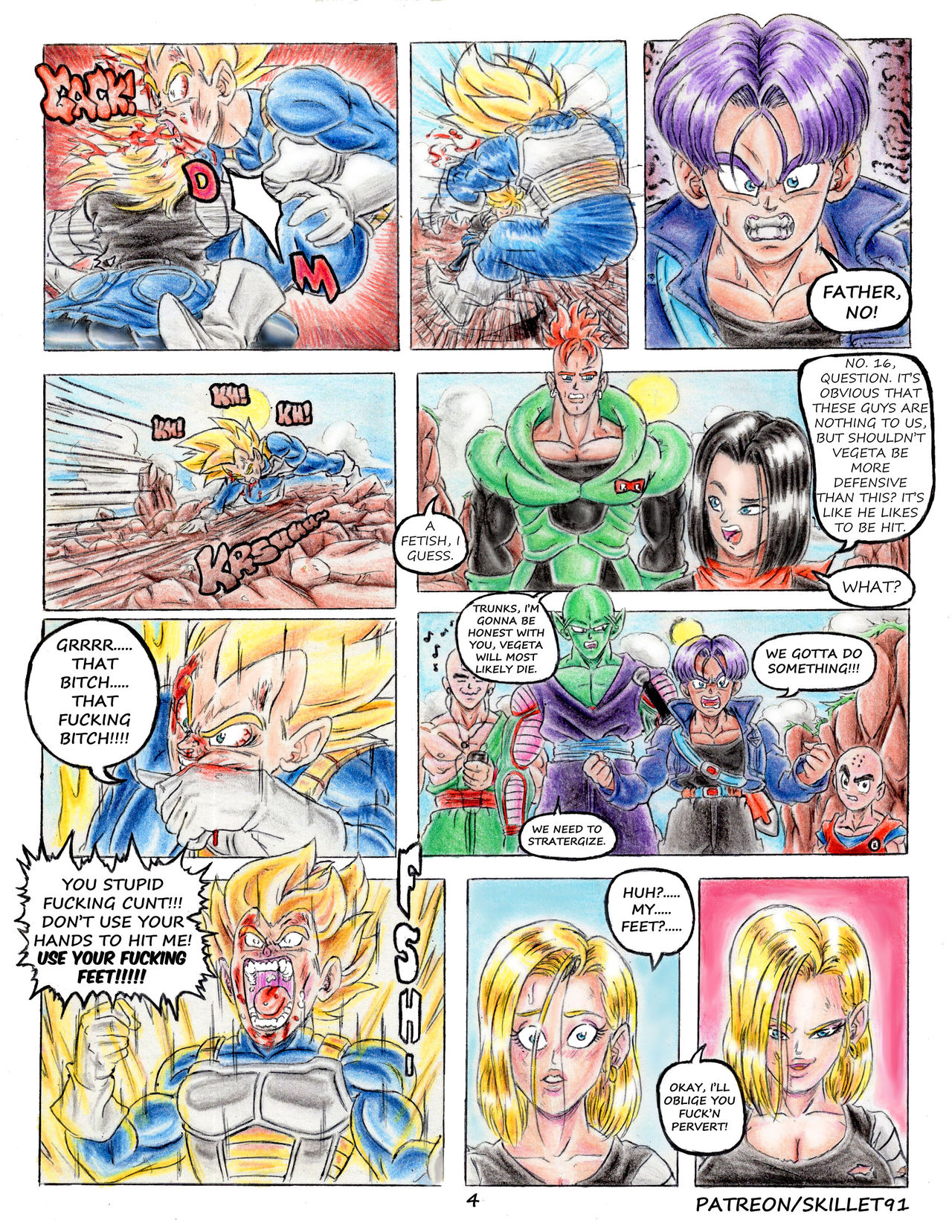 Vegeta VS Android 18's Feet page 11 full