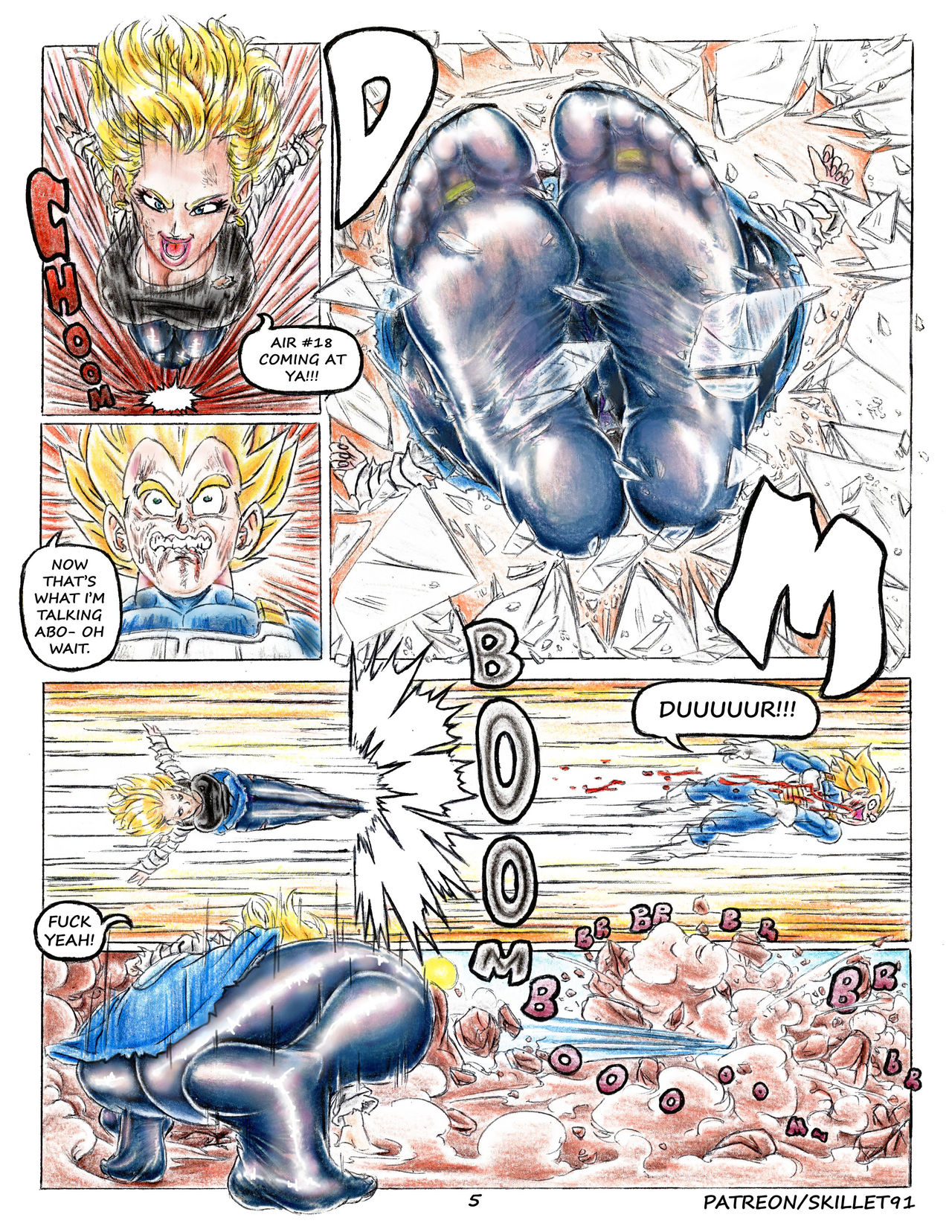 Vegeta VS Android 18's Feet page 12 full