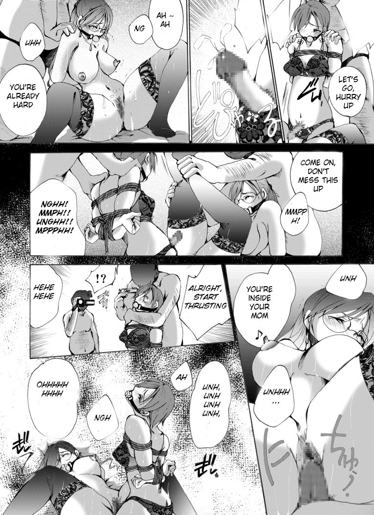 Yokubou Kaiki Dai 430 Shou -Real Yuukai Rape Hitojichi Gibo to Otokonoko  no Seiteki Boukou- | Desire Returns, Chapter 430: The Kidnapping and Rape of a Mother and Her Feminized Son page 12 full