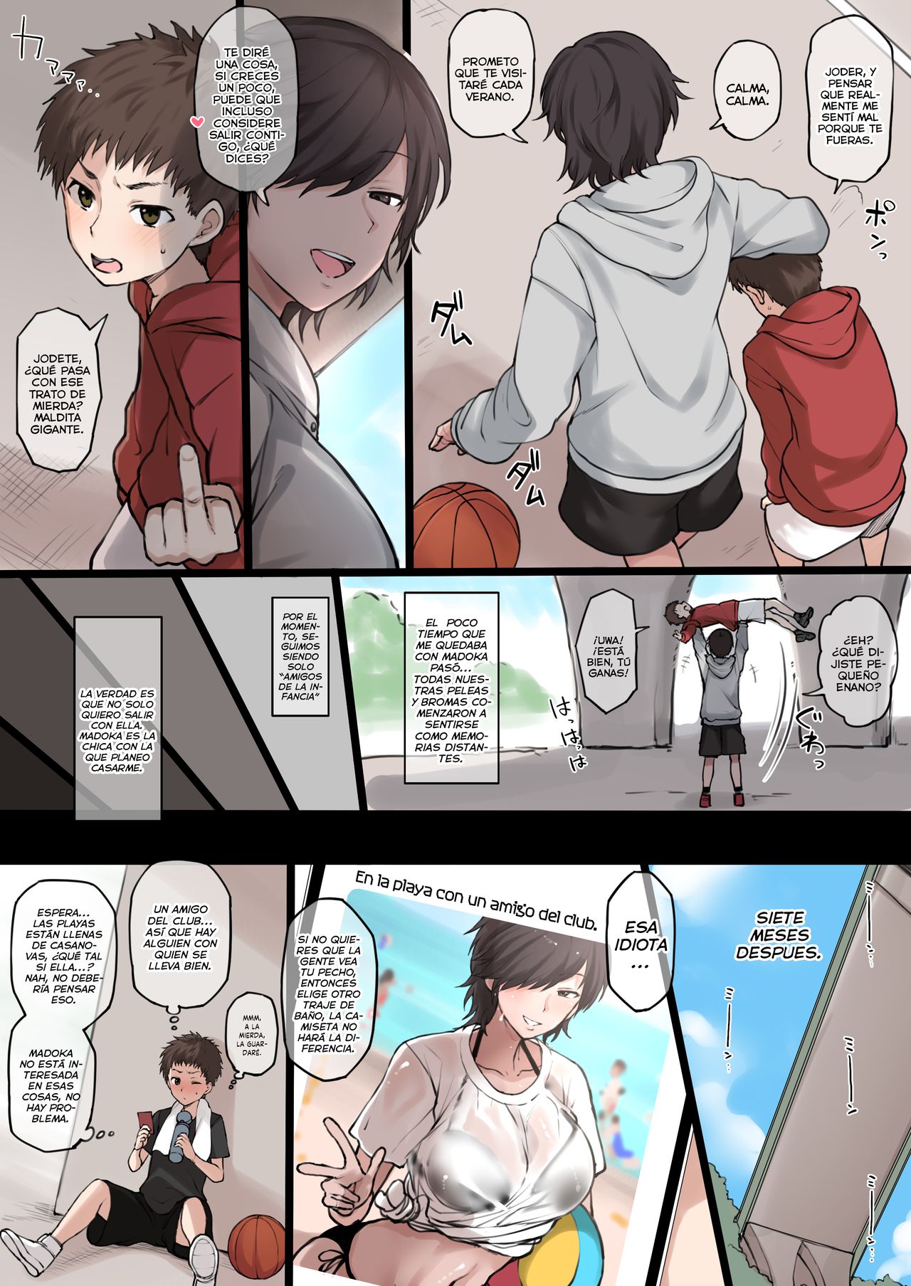 Una perspectiva NTR de una foto subida a Twitter sobre una chica deportiva Alta y Tomboy page 4 full