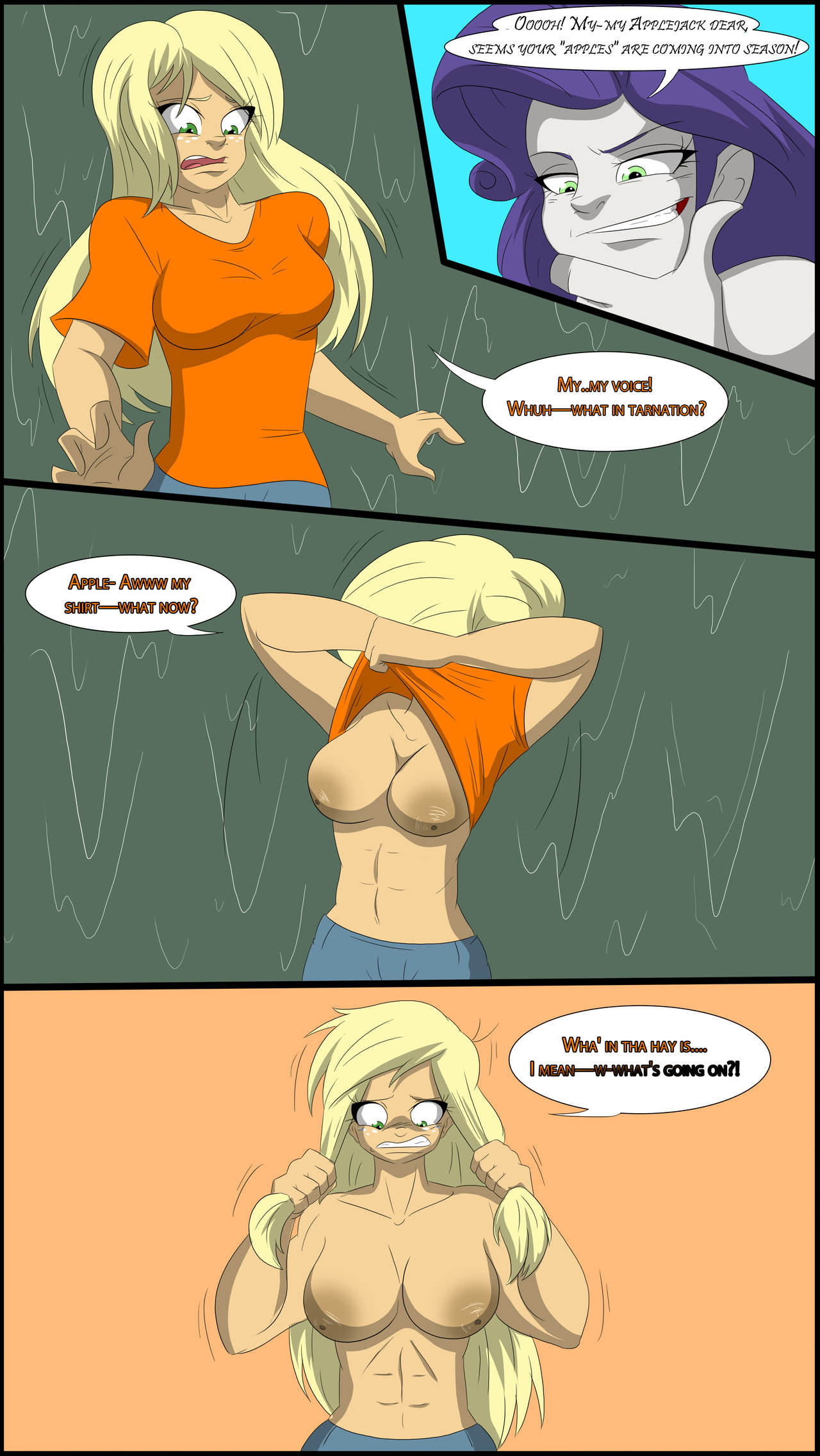 TFSubmissions - Mane Attraction MtF transformation comic page 12 full