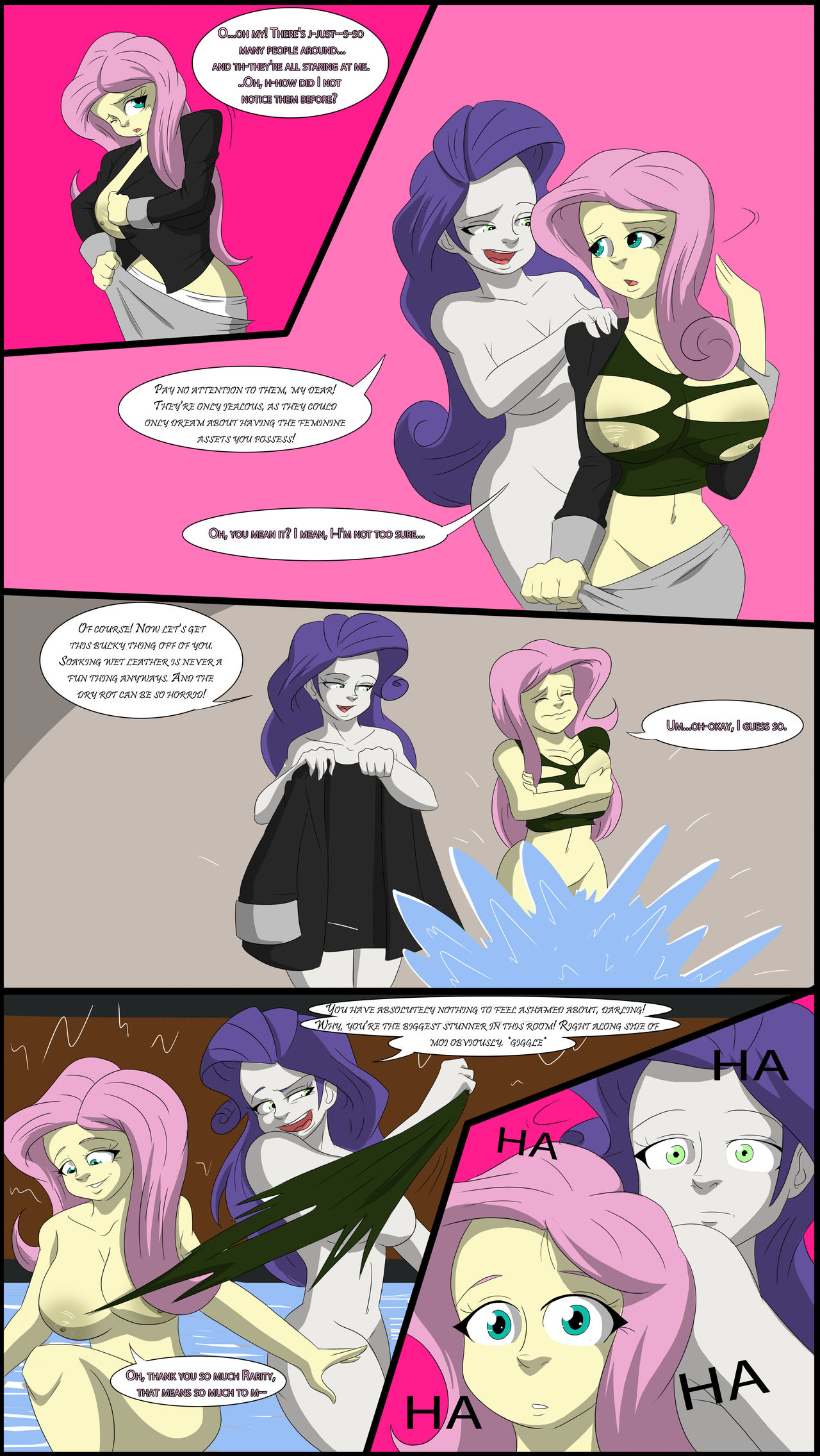 TFSubmissions - Mane Attraction MtF transformation comic page 9 full