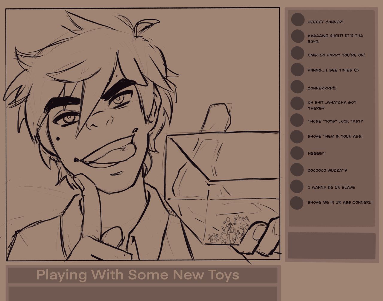 CBL_Art- Patreon Artworks- Conner's Quarantine Stream page 1 full