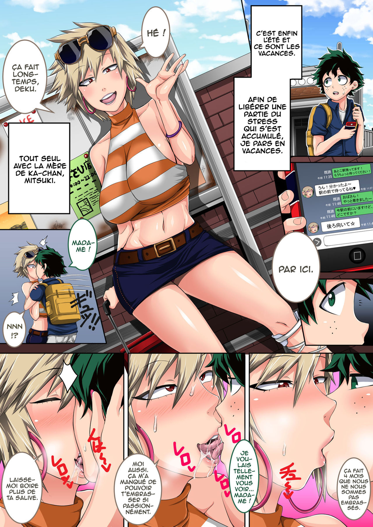 Boku no Harem Academia Bakugou Mama to no Natsuyasumi "Zenpen" page 3 full