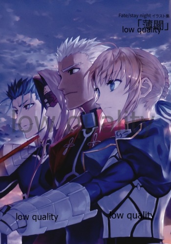 (C93) [biyonbiyondou (bob)] Fate/stay night Illust Shuu "Usuyami" (Fate/stay night) cover