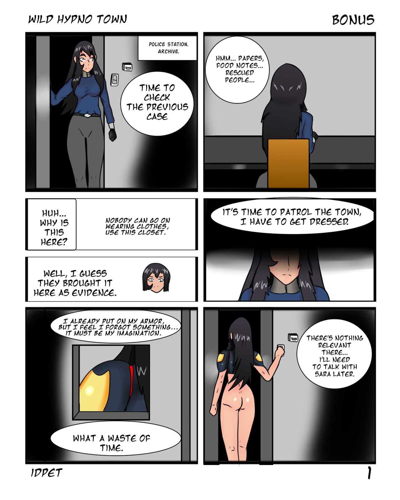 Wild Hypno Town Extras page 1 full