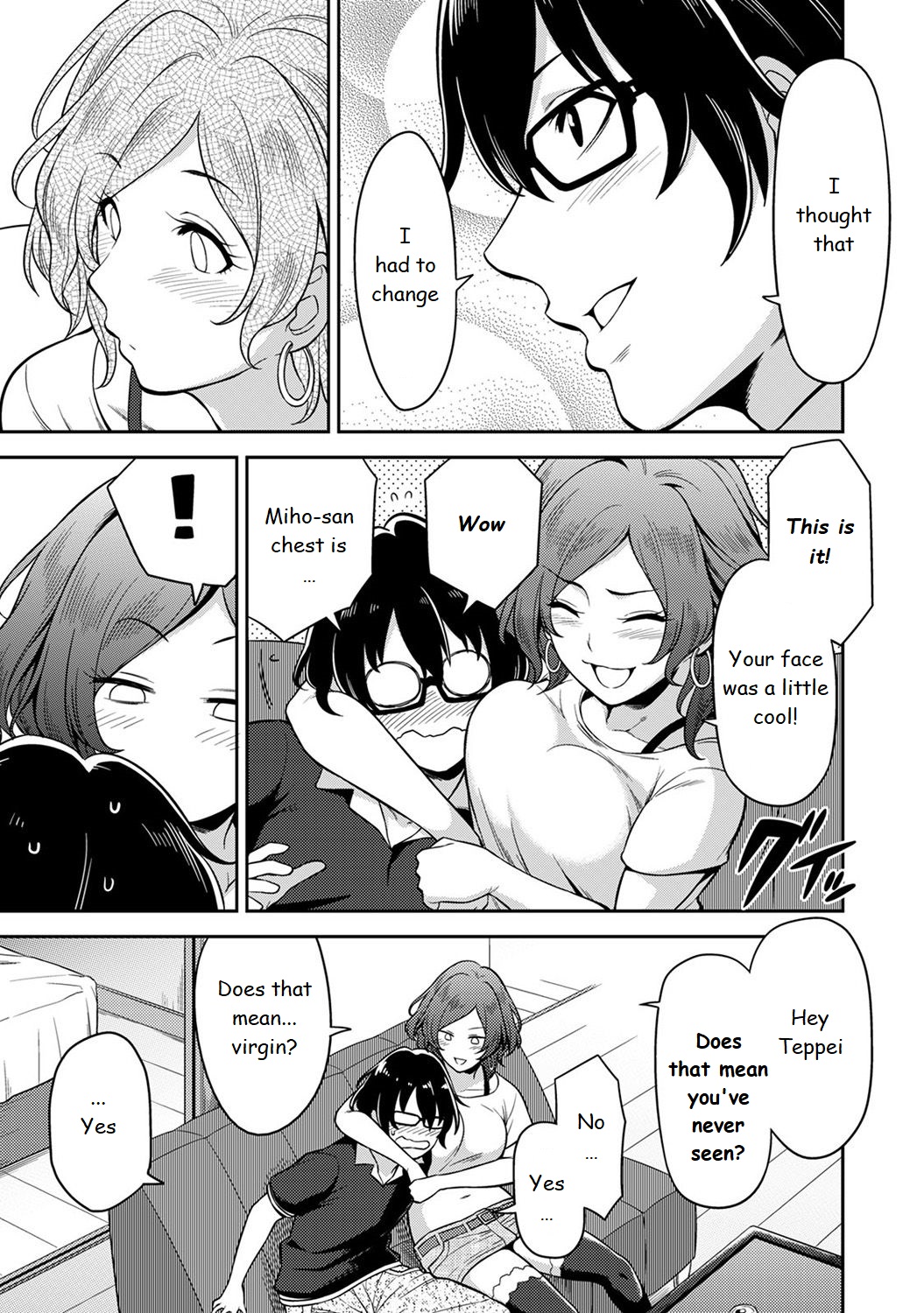 Minpaku Batting!? ~Mainichi Bijo to Yukizuri Ecchi~ Ch. 1 page 7 full