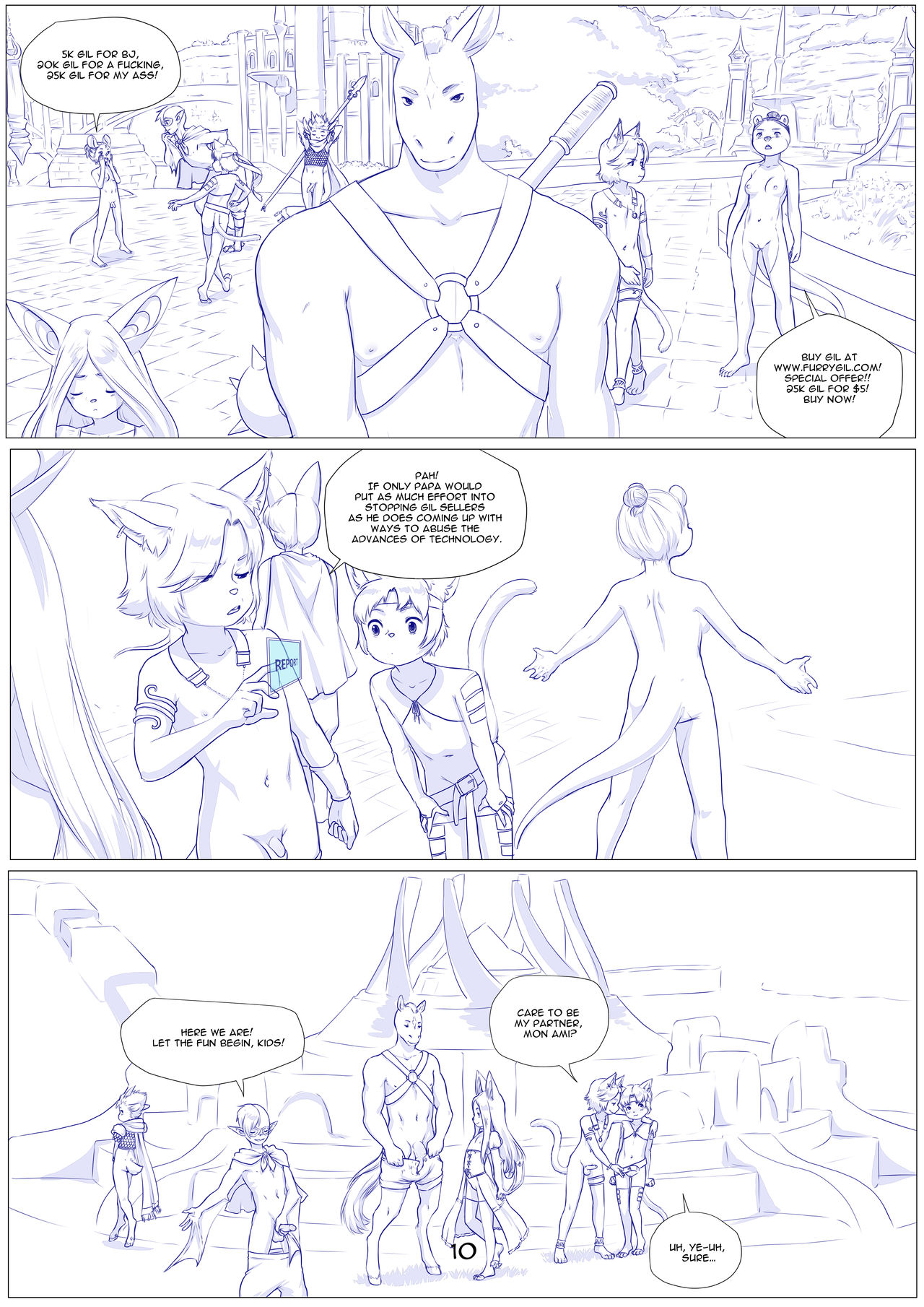 Furry Fantasy XIV Chapter 5 page 11 full