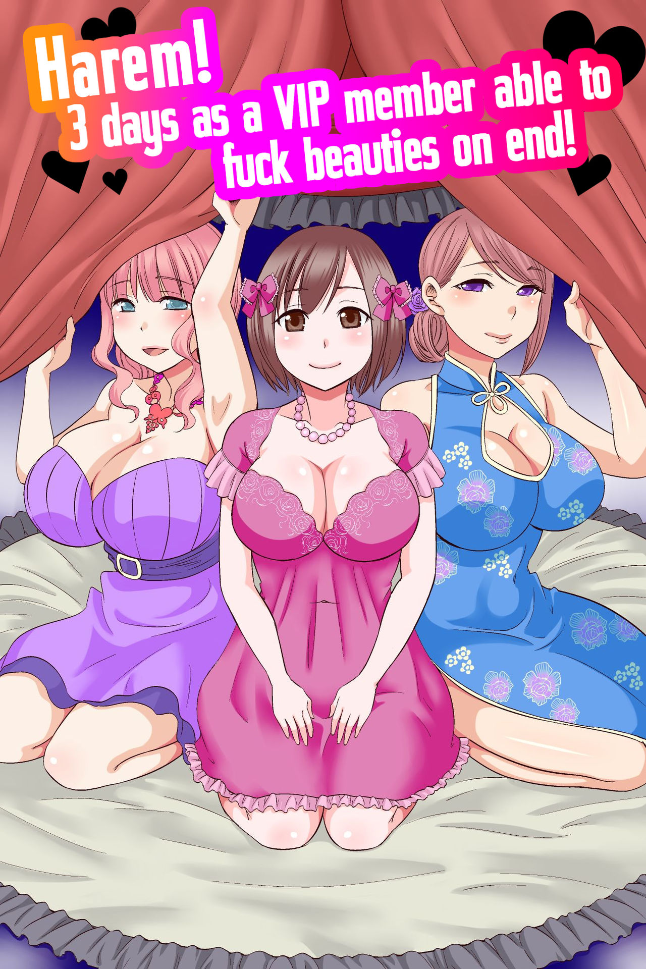 Harem! 3-kakan Bijo-tachi to Yari Makureru VIP Kaiin ni Natta page 1 full