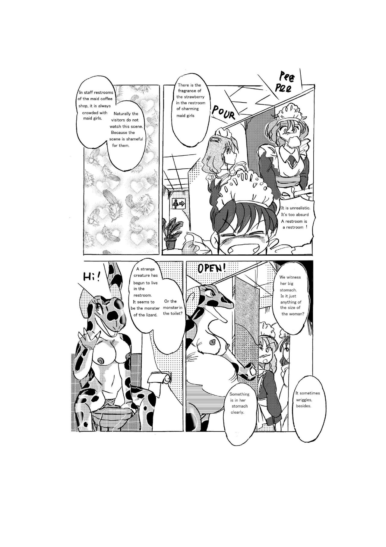Waniko in the girl's bathroom - Moe version page 2 full