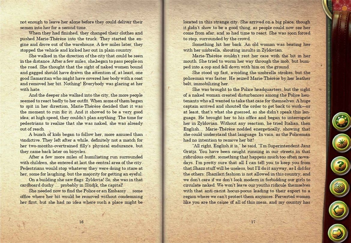 Challenging the White Fillies - Worlds of Dominations  vol. IV page 11 full