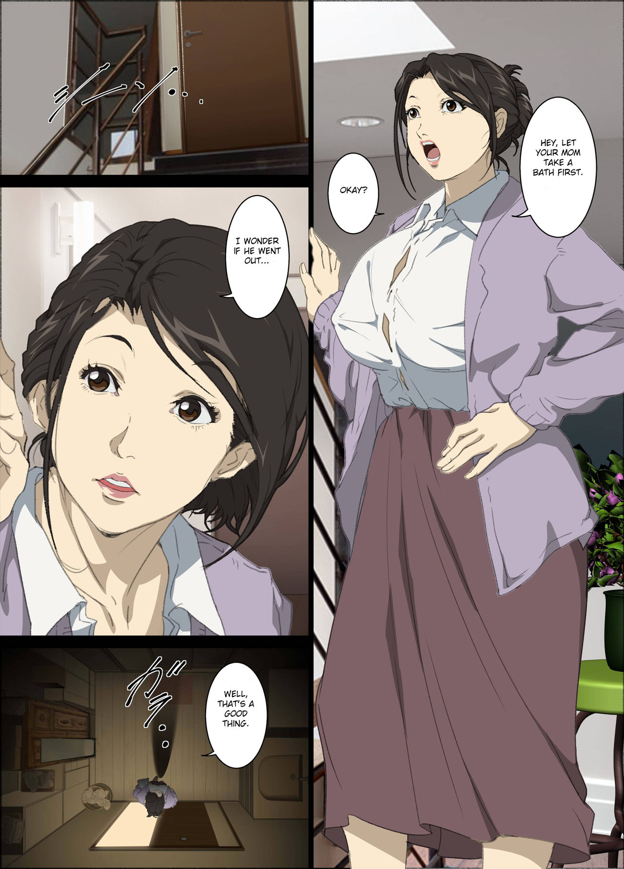 Seieki Mamire no Tansu no Naka ni Tojikomerareta Zenra Oyako no Nurunuru Micchaku Kinshinsoukan page 3 full