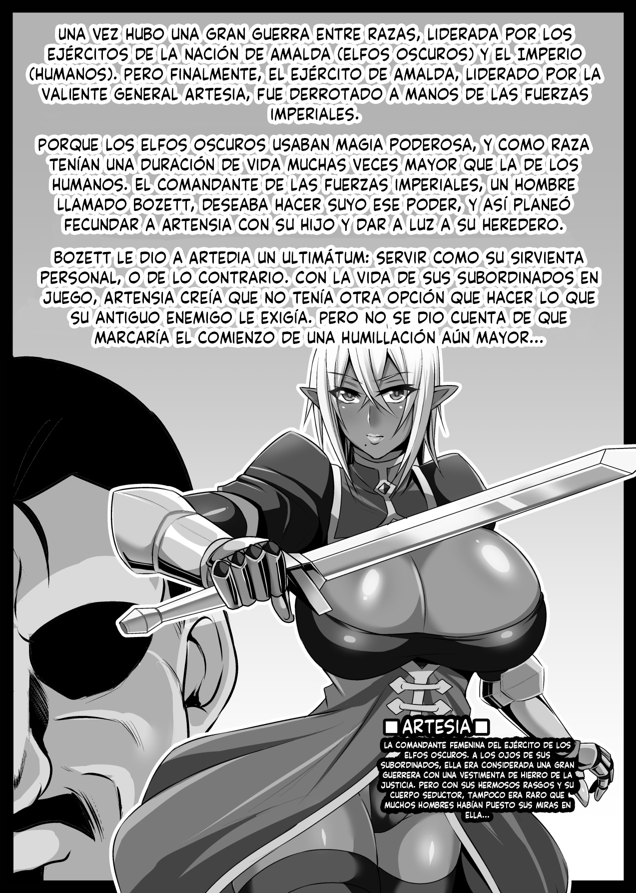 Onna Shougun Artesia - Dark Elf Haramase Choukyou Kiroku page 2 full