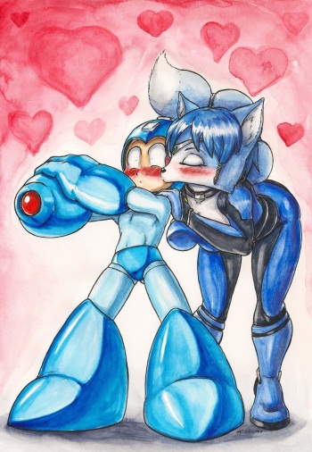[SoulEaterSaku90] Megaman x Krystal cover