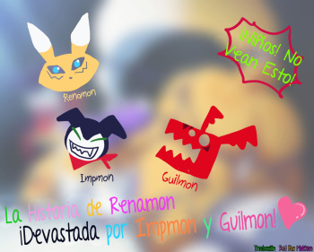 [68] Renamon o Impmon to Guilmon ga Ryoujoku Shichau Ohanashi | La Historia de Renamon, Guilmon e Impmon (Digimon) [Spanish] [Red Fox Makkan] cover