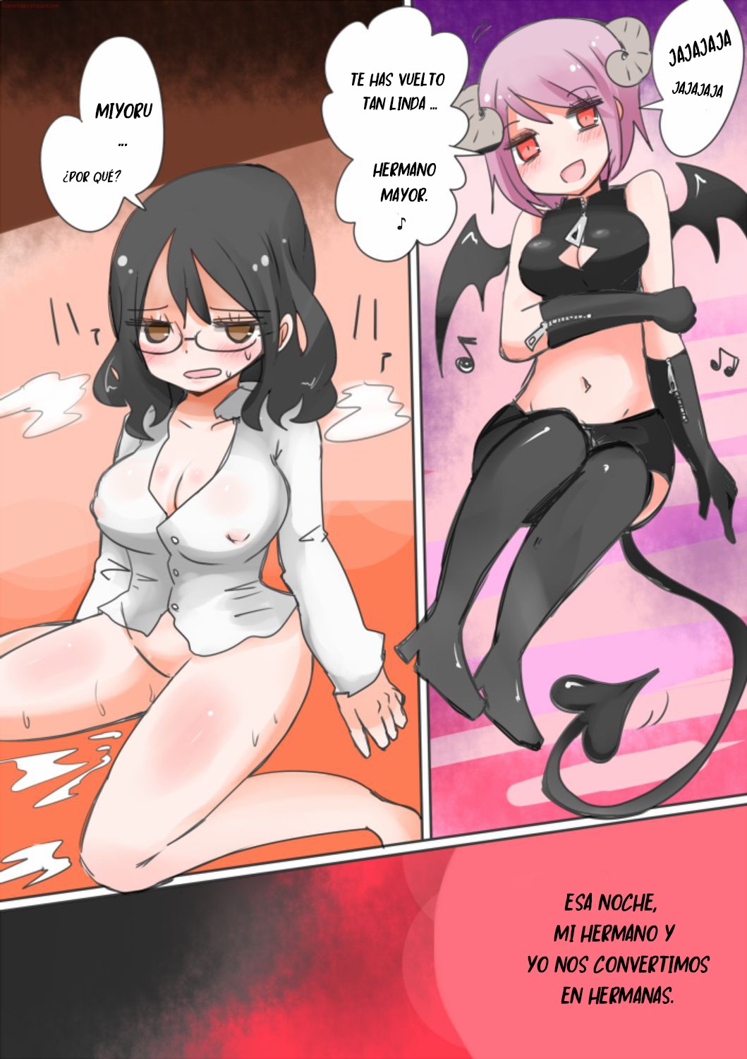 Otouto Succubus-ka! Inma no Kyoudai Nyotaika Sakusen 1+2 page 2 full
