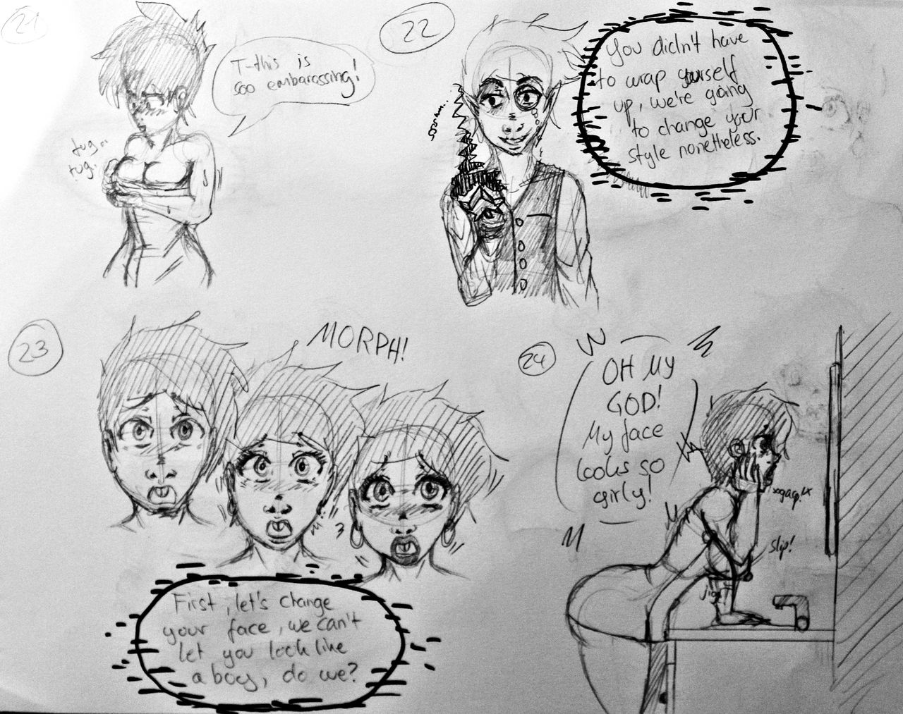 Timmy and Anti Cosmo - Shower Fun Smut Comic page 6 full