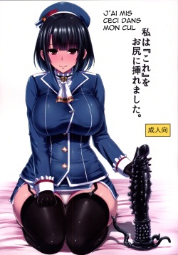 Watashi wa "Kore" o Oshiri ni Iremashita.