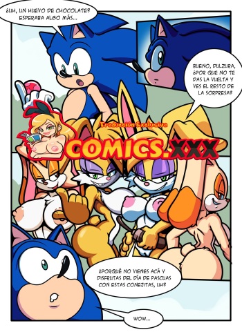 Sonic Girls Easter - [Superbunnygt] - [SonicTheHedgehog] - [Spanish] cover