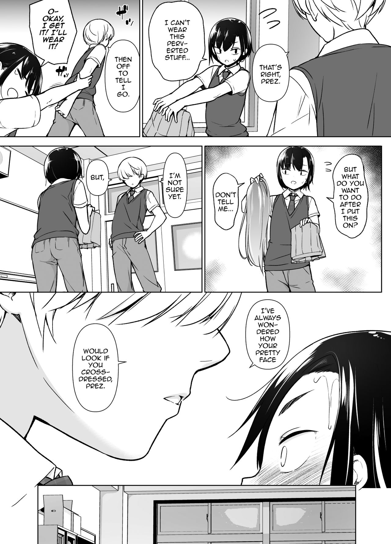 Gouman Seitokaichou ga Josou o Shitara page 12 full