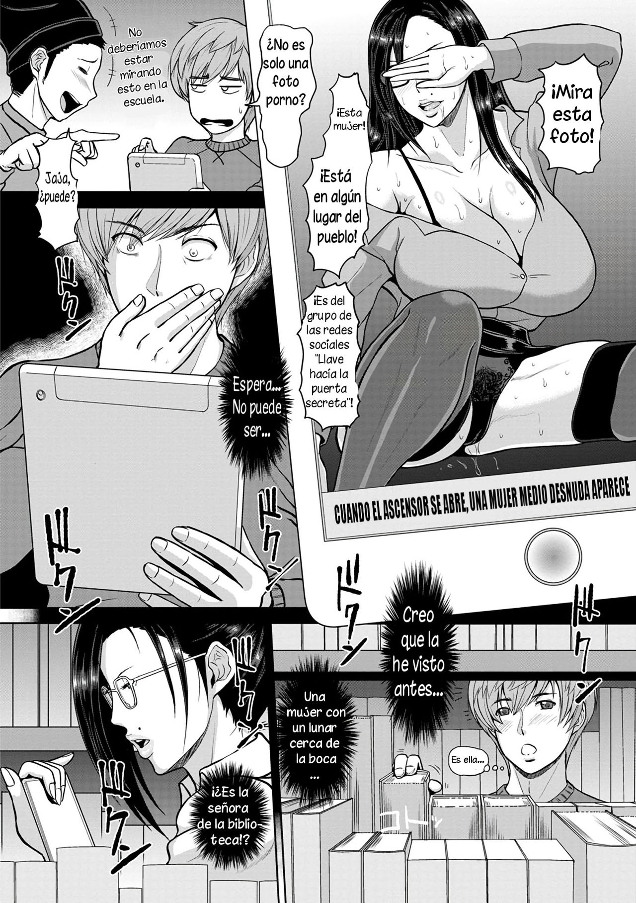 Toshokan no Jukuchijo | La Pervertida Mujer Madura de la Biblioteca page 4 full
