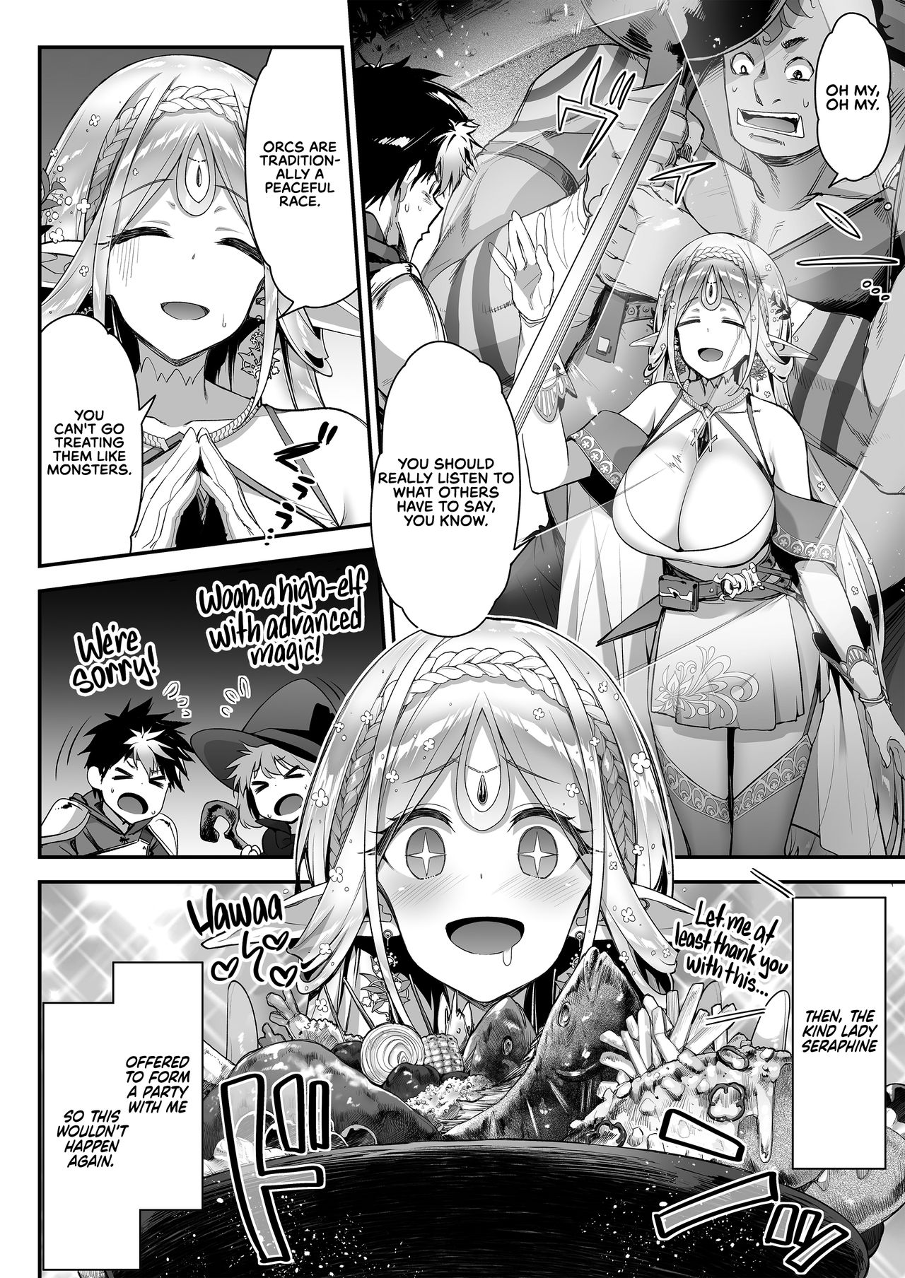 Midara na Elf-san wa Orc-kun ga Osuki | The Lewd Elf likes the Orc page 5 full