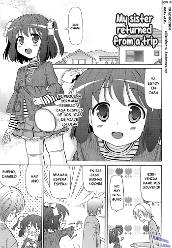 [Homing] Shuugaku Ryokou kara Kaettekita Imouto | My sister returned from a trip (Chou Love Love Imouto) [Spanish] [JL Fansub] cover