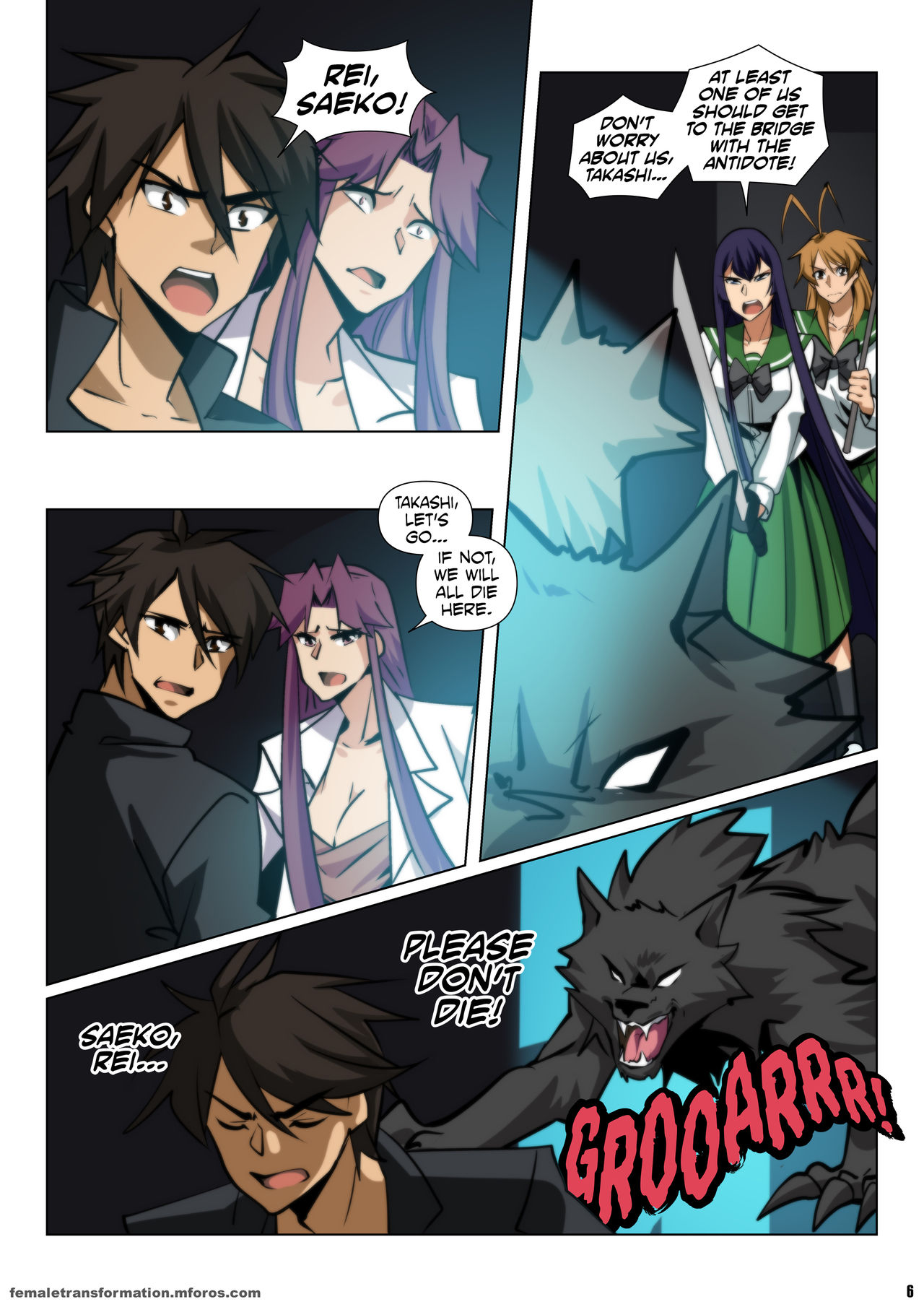 H.O.T.W. High School of the Werewolf page 7 full