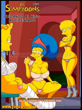 Cuidando al Hijo Accidentado  (español) Los Simpsons [Ver-Comics-Porno.com] cover
