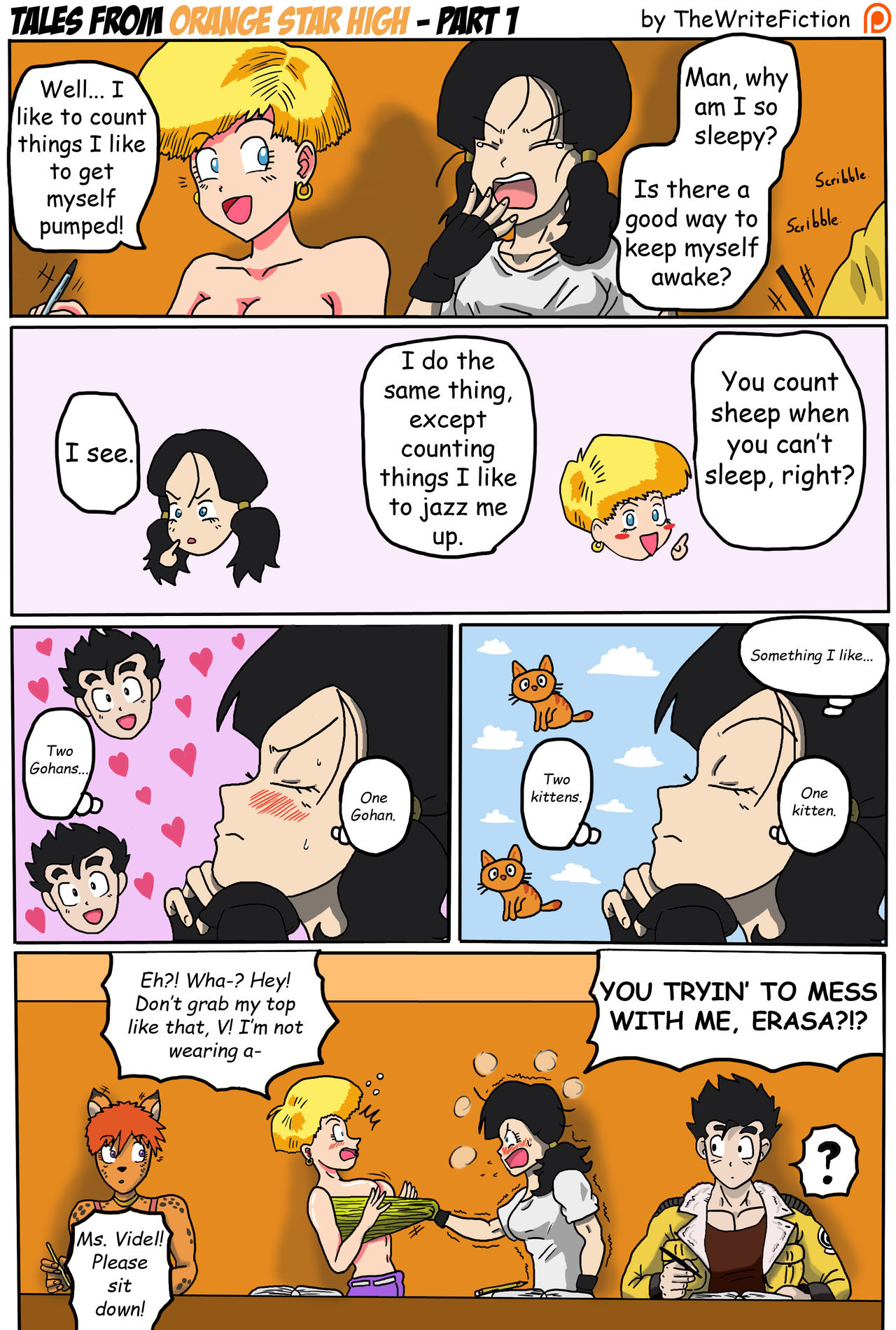 Gohans First Date - Page 2 - Comic Porn XXX