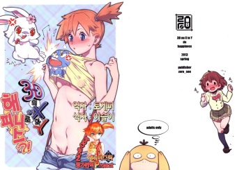 (C84) [zero-sen (xxzero)] 3D no X to Y de Happiness?! (Pokemon) [Korean] [Team Mystic] [Decensored] [Incomplete] cover