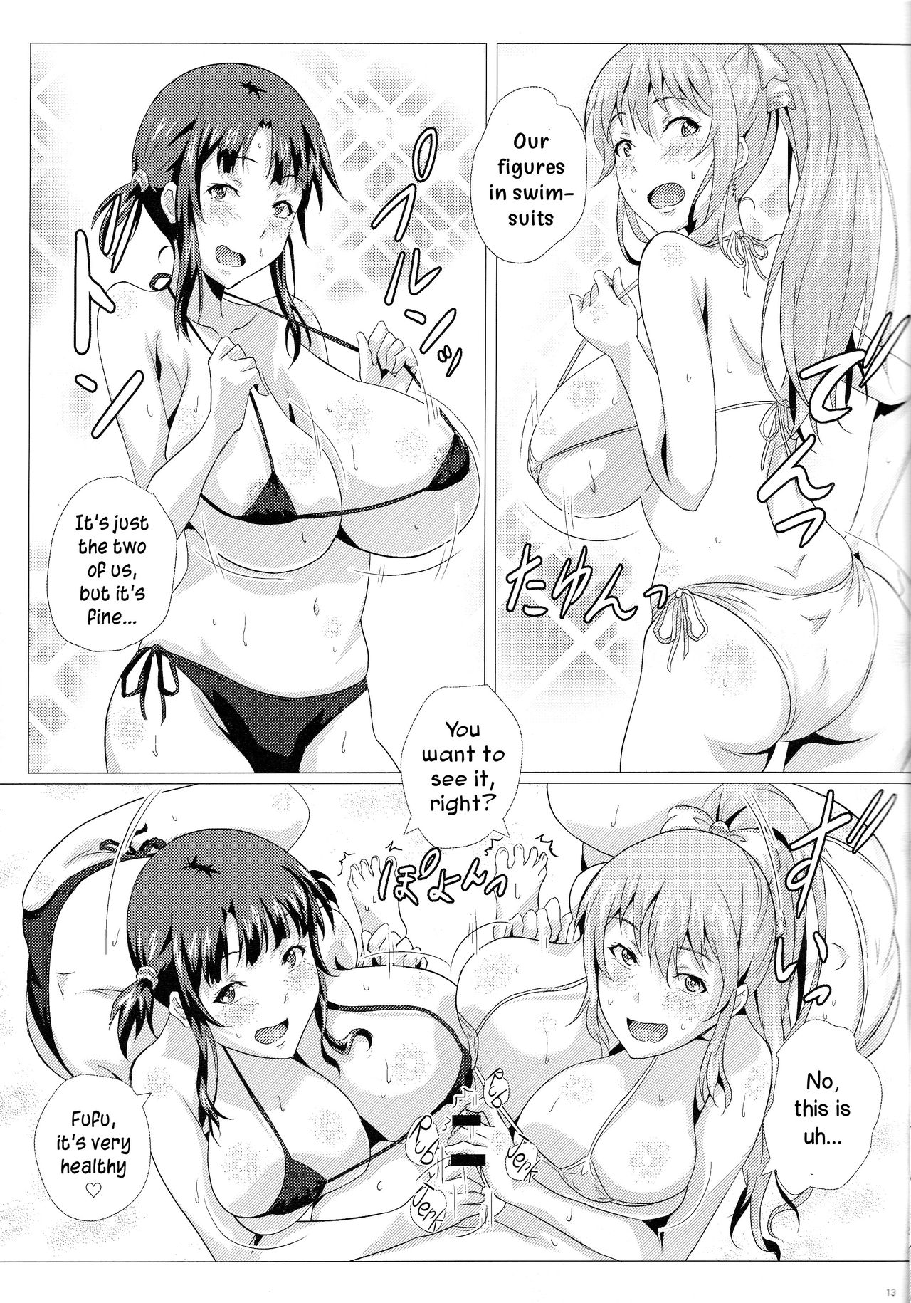 Juunyuu Shimai to Nyuukyou Zanmai | Heavy Breasted Sisters and Titjob Luxury page 12 full
