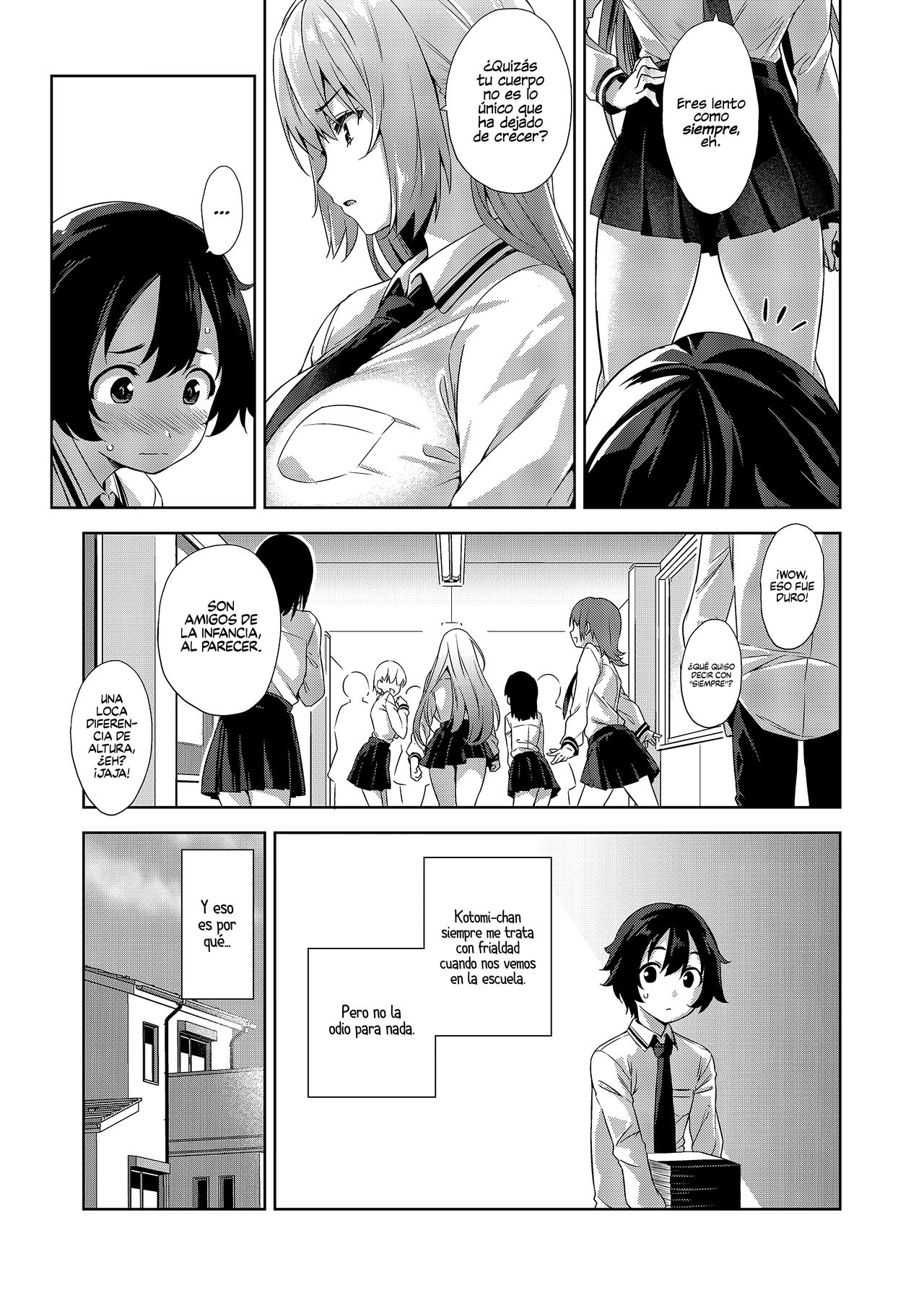 Gakkou to Bed ja Seihantai no, Okkina Kanojo. | Mi novia alta actúa en la cama del polo opuesto que en la escuela. page 5 full